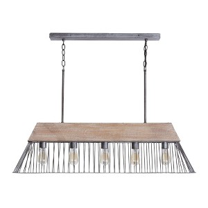 Capital Lighting Russell 5 - Light Island Pendant Light in  Urban Wash - 1 of 4