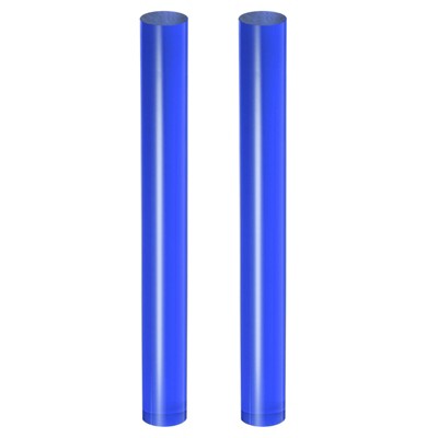 Unique Bargains DIY Crafts Acrylic Round Tube Non-Stick Durable Smooth Clay Roller 2 Pcs
