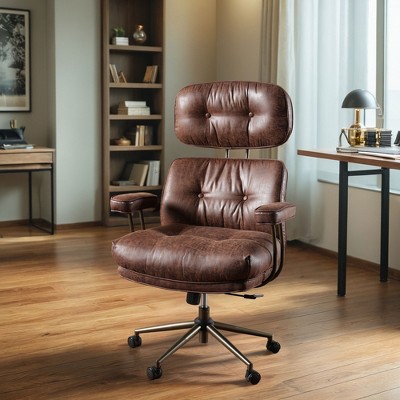 XIZZI High Back Executive Office Chair Recline Function 24.61" Wide Seat, Ergonomic Desk Chair with Comfy Lumbar Support & Neck Support