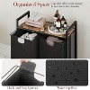 Laundry basket organizer with shelves and 2 detachable bags, for dirty laundry baskets in the laundry room, bathroom, and dormitory - 4 of 4