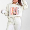 Easter Bunny Disco Ball - Women's Lightweight Garment Dyed Sweatshirt - 2 of 4