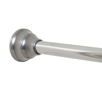 Wave Top Trim, Rust Resistant, 43" to 72" Adjustable Tension Shower Curtain Rod