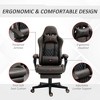 Kumasinova 300lbs Swivel Gaming Chair with Adjustable Height,Lumbar&Head Pillow,Ergonomics Office Chairs Recliner Video Game Chaise for Office, Brown - 2 of 4