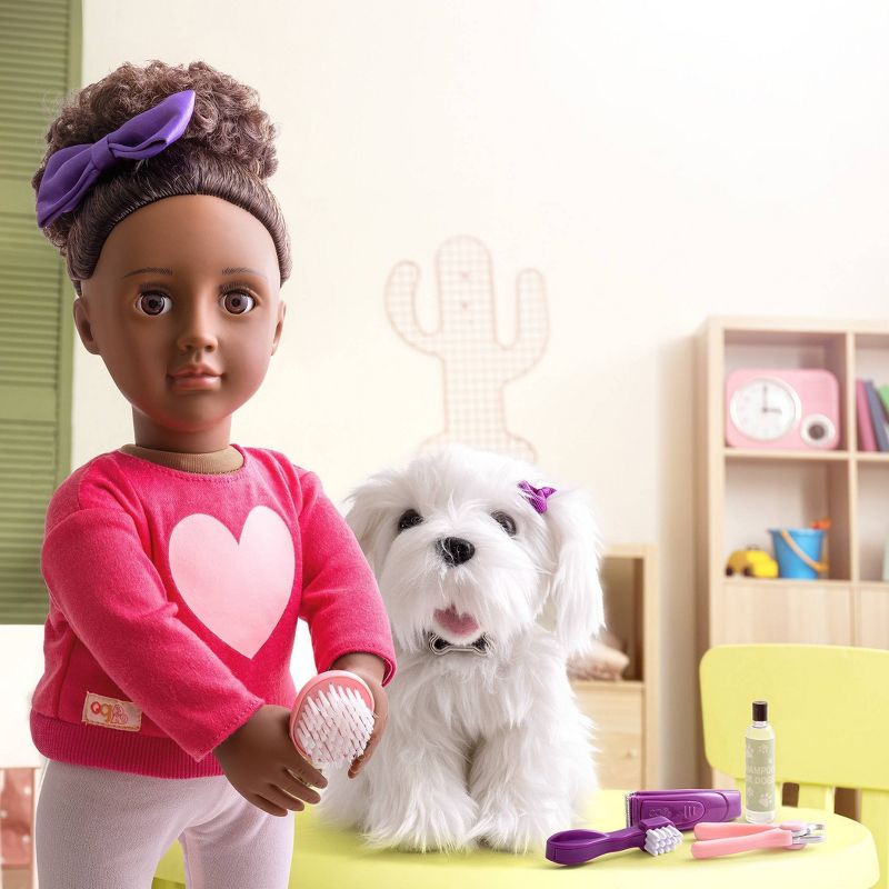 Our Generation Choyce &#38; Jewel 18&#34; Doll &#38; Pet Grooming Set, 3 of 10