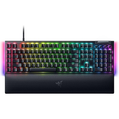 Razer RZ03-04691900-R3U1 BlackWidow V4 Yellow Switch Mechanical Gaming Keyboard with Chroma RGB Certified Refurbished