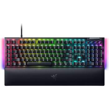 Razer RZ03-04691900-R3U1 BlackWidow V4 Yellow Switch Mechanical Gaming Keyboard with Chroma RGB Certified Refurbished