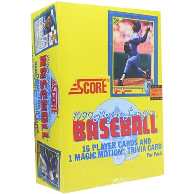 Score MLB 1990 Score Baseball Card Box | 36 Packs