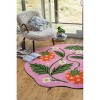 Lany Space Megan Roy Irregular Sicilian Strawberry Pink Rug, 6'x6' - 4 of 4