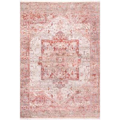 Nuloom Harriet Vintage Medallion Fringe Indoor Area Rug