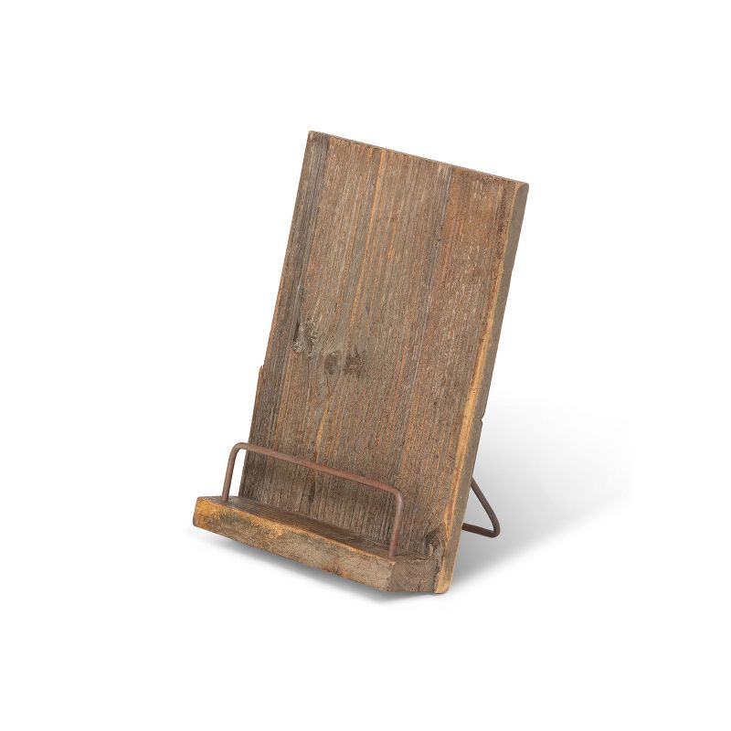 Park Hill Collection Aged Wooden Cookbook Stand, 1 of 5