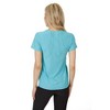 Women's Honey Comb Loose Fit Short Sleeve V-Neck Top - X by Gottex - 2 of 3