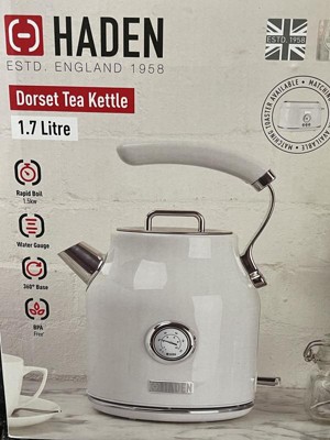 Haden Dorset Stainless-Steel Electric Cordless Kettle, 1.7-L