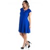 Plus Size Keyhole Neck Dress - 24seven Comfort Apparel™ - 2 of 4