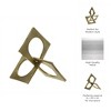 Sagebrook Home Metal Sculpture Decor - Linked Square Design - Abstract Style Design for Decorative Table - 4 of 4