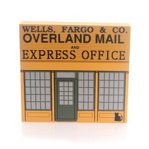 Cat's Meow Village 4.0 Inch Wells Fargo & Co Everyday Building , Wild West Retired (1PC) - 1 of 4