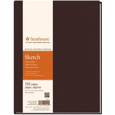 Strathmore 400 Series Sketchbook, 8-1/2 x 11 Inches, 60 lb, 96 Sheets