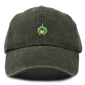 Dalix Froggy Unicorn Embroidered Cotton Dad Hat Baseball Cap Adjustable Mens Womens - 1 of 4