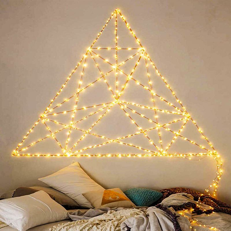Twinkle Star LED Copper String Lights USB Powered with Remote Control for Christmas, 5 of 7