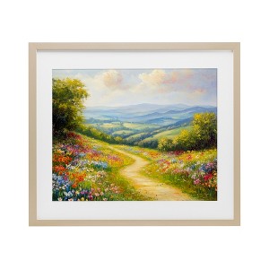 Stupell Industries Bright and Sunny Wildflowers Framed Print Under Glass - 1 of 4