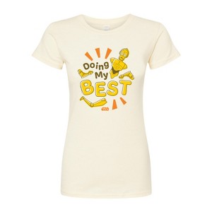 Women's - Star Wars - Doing My Best Juniors Fitted Graphic T-Shirt - 1 of 2