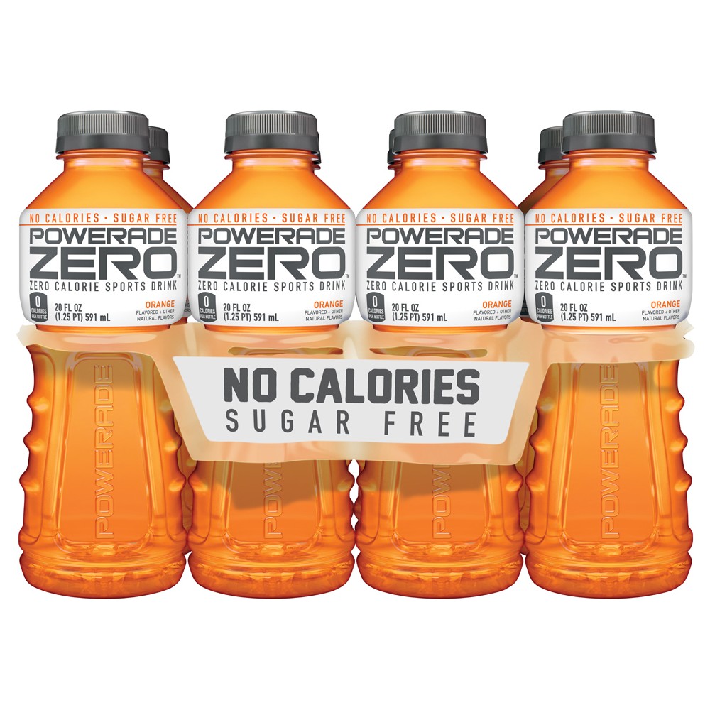 GTIN 049000054132 product image for Powerade Zero Orange Sports Drink - 8pk/20 fl oz Bottles | upcitemdb.com