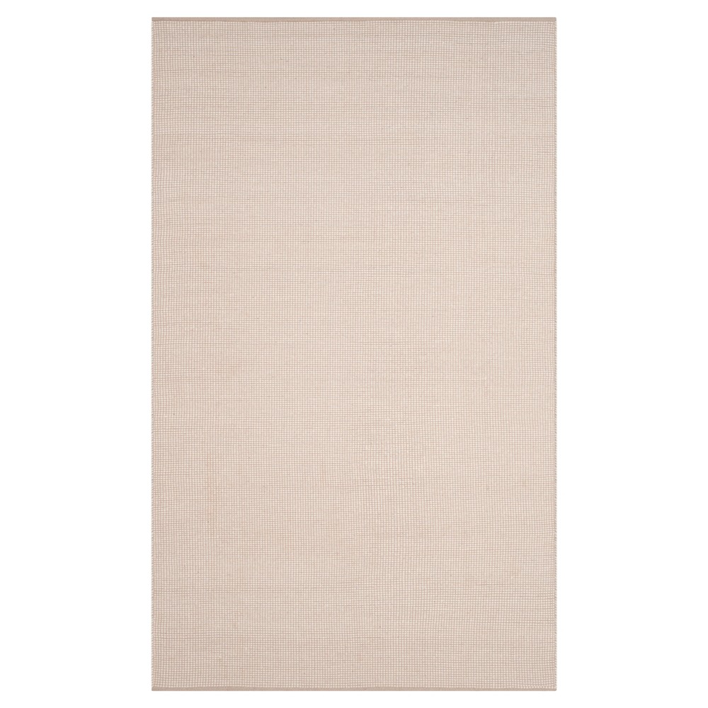 Ivory/Gray Stripe Flatweave Woven Area Rug - (5'x8') - Safavieh