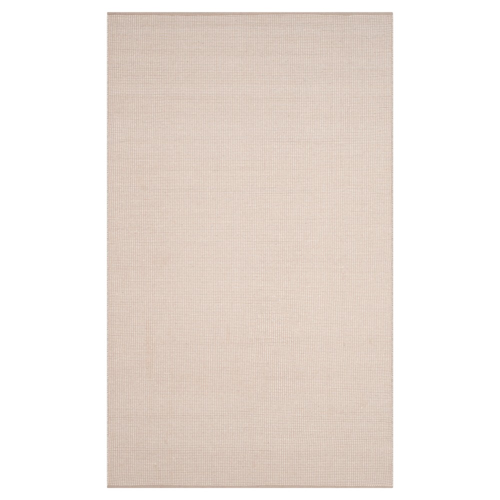 Ivory/Gray Stripe Flatweave Woven Area Rug - (5'x8') - Safavieh