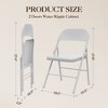 Folding Chairs 2 Pack - All-steel folding chairs with metal frame, 350 lbs weight capacity, portable, suitable for dining rooms, living rooms, etc. - 2 of 4