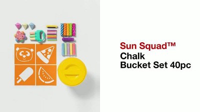 20pc Chalk Set & Bucket With 2 Holders - Sun Squad™ : Target