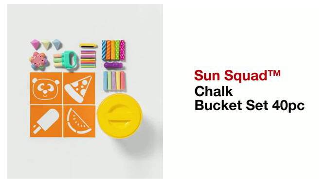 Chalk Bucket Set 40pc - Sun Squad&#8482;, 2 of 5, play video