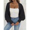 Clearlove Women's Cardigan Sweaters Fall Winter Open Front Long Sleeve Shawl Neck Chunky Knit  Outwear - 4 of 4