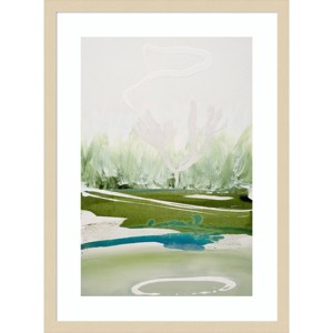 Amanti Art Limpid Lake View by Tara Leaver Wood Framed Wall Art Print - 1 of 4