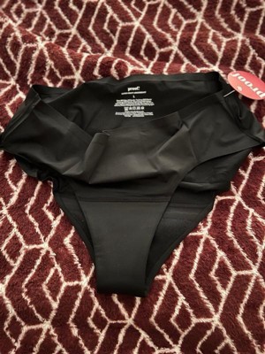 Proof Women's Briefs Super Heavy Absorbency Period Underwear - Large - Black  : Target