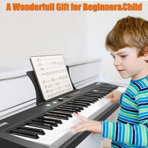 61 Key Keyboard Piano, Protable Electric Semi-Weighted Piano Keyboard for Beginner/Professional, for Birthday or Christmas - 1 of 4