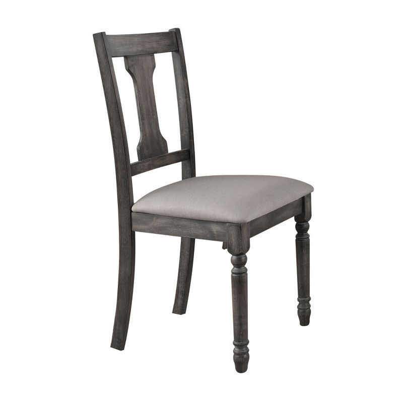 Set of 2 Wallace Side Dining Chair Weathered Blue Washed - Acme Furniture, 1 of 5
