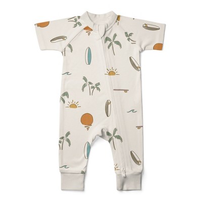 Image of Goumikids Baby Viscose From Bamboo + Organic Cotton S/s Romper