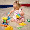 4E's Novelty 6 Pack Mini Watering Cans for Kids 4.5in – Fun Beach Toys & Gardening Set - 2 of 4