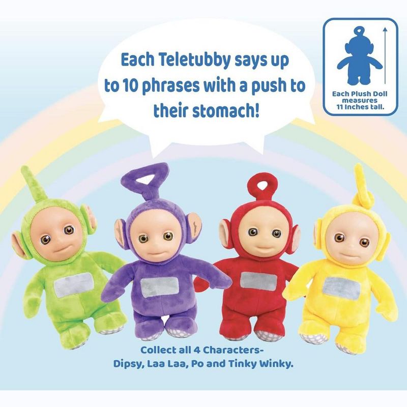 Mighty Mojo Teletubbies Talking Plush Tinky Winky Doll 11", 3 of 10
