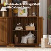 72" Tall Arched Pantry Cabinet, Kitchen Pantry Cabinet with Adjustable Shelf & Handles, Wood Storage Cabinet for Dining Room, Kitchen, Living Room - 4 of 4