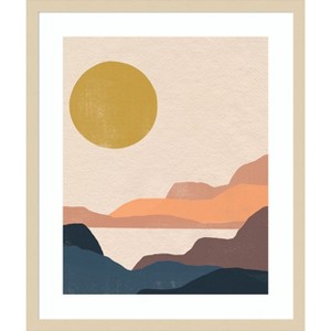 Amanti Art Paper Mesa II by June Erica Vess Wood Framed Wall Art Print - 1 of 4