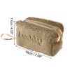 Unique Bargains Women Portable Luckly Makeup Bag Light Brown 1 Pc - 3 of 3