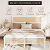Boho Rattan Bed Frame with Headboard & Footboard - Sturdy Steel Slats, No Box Spring Needed, Noise Free Metal Platform - 4 of 4