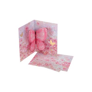 Unique Bargains Greeting Card Oil Painting Series Butterfly Paper 5.9"x4.4"x0.4" 1 Pc - 1 of 4