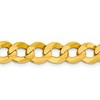Black Bow Jewelry Mens 9.25mm 14K Yellow Gold Solid Lightweight Flat Curb Chain Bracelet - 2 of 4