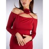 Jess by Meiko Women's Flower Embellishment Bodycon Off Shoulder Maxi Dress - 3 of 4