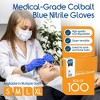 Inspire Nitrile Gloves | THE ORIGINAL Quality Stretch Nitrile Exam Cobalt Blue | Disposable Safety Gloves | 4.5 Gloves - 2 of 4