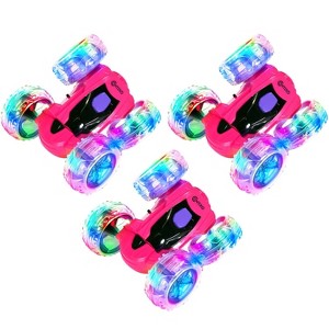 Contixo SC3 RC Stunt Car 4WD – 3‑Pack, Double‑Sided 360° Flip Racer with LED Lights & Wristband Remote, Ages 4+ - 1 of 1