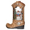 Roman Lit Swirl Boot with Snowman Christmas Decorative Figurine - 2 of 4