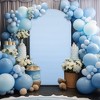 6.6ft Wedding Arch Cover Dual-Sided Color Round Top Arch Backdrop Stands with Zipper Elastic Backdrop Cover for Birthday Party Ceremony Banquet Decor - 2 of 4