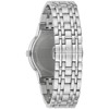 Bulova Men's Modern Silver Stainless Steel Diamond Quartz Watch, Black Dial, 40mm - 3 of 4